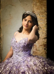 retrato de mujer de XV años